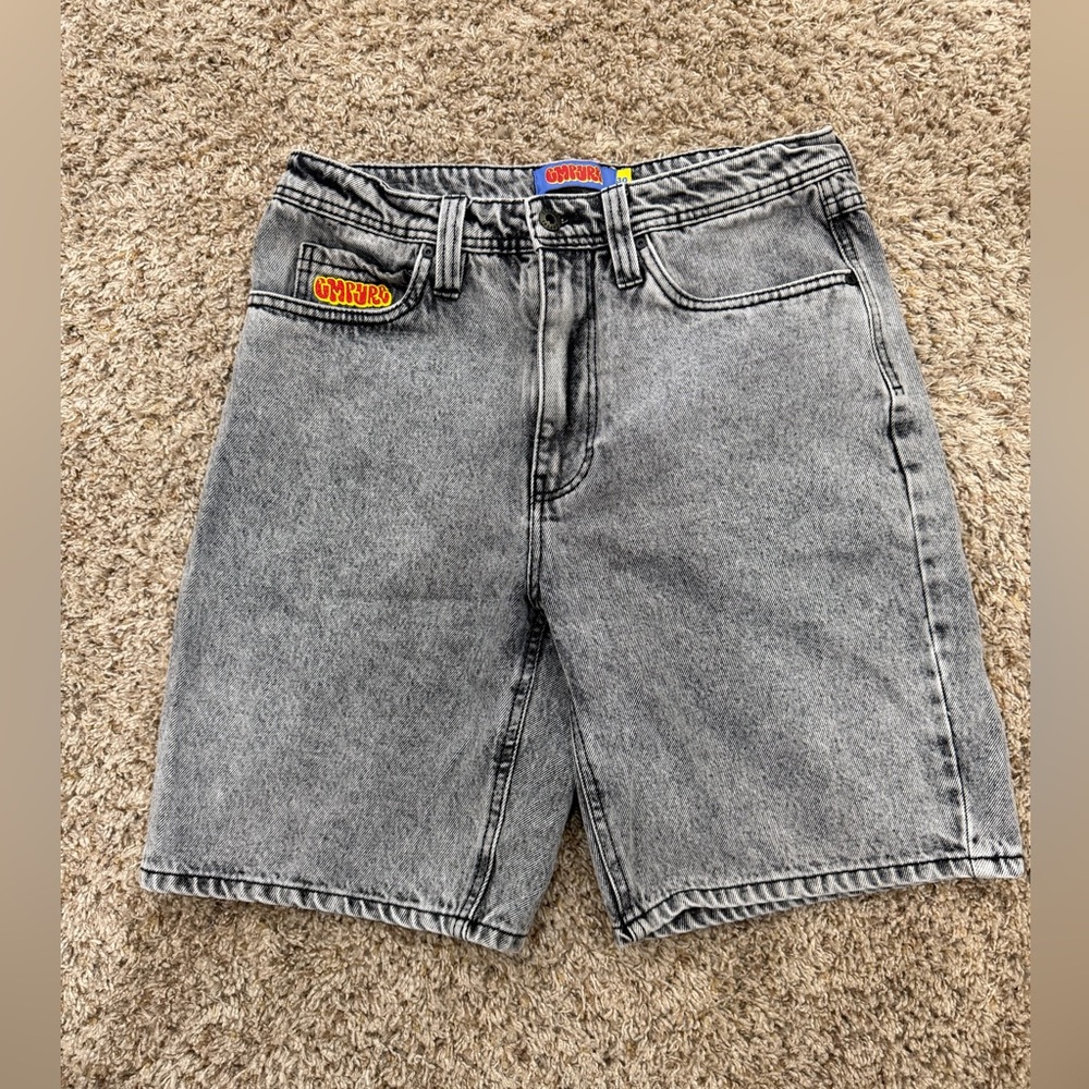 Empyre Scramble Grey Denim Skate Shorts